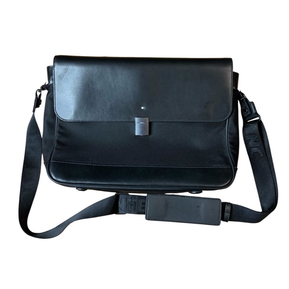 Authentic Montblanc Nightflight Tech/Travel Shoulder Bag. Made in Italy
